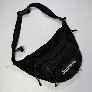 Supreme Waist Bag -- Black 21SS STRING WAIST BAG damaged